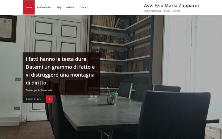 Screenshot of avvocatoeziomariazuppardi.it
