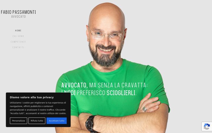 Screenshot of avvocatofabiopassamonti.it