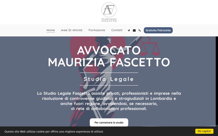 Ekraanipilt saidist avvocatofascetto.it