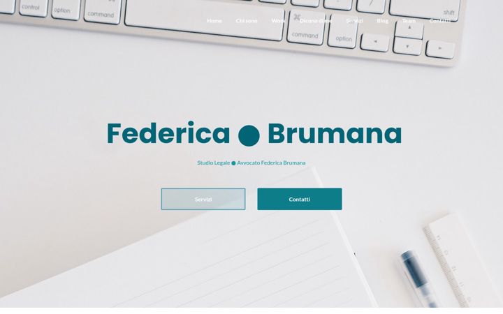 Screenshot of avvocatofedericabrumana.it