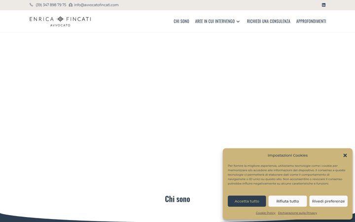 Screenshot of avvocatofincati.com