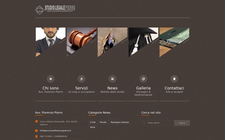 Screenshot of avvocatofiorenzopierro.it