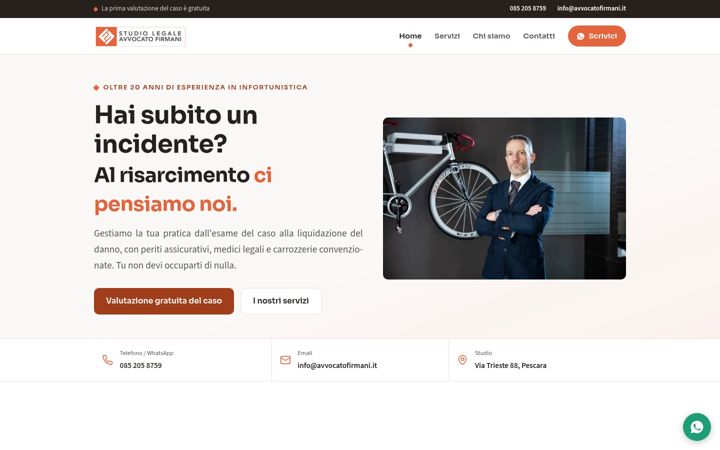 Screenshot of avvocatofirmani.it