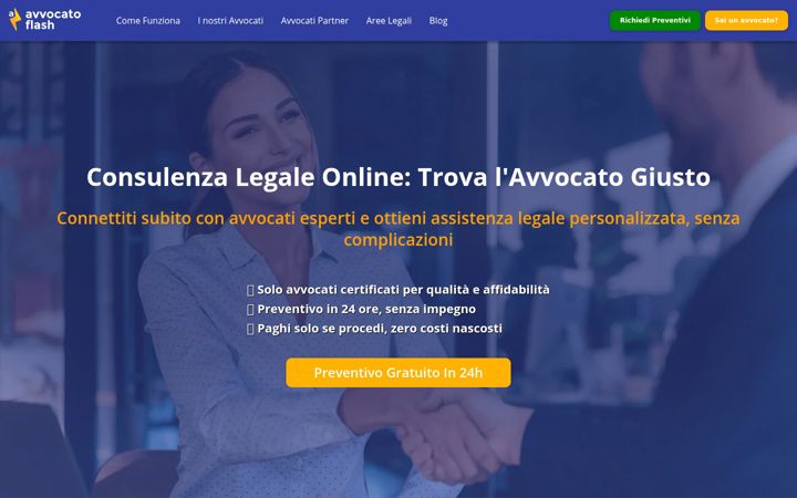 Screenshot of avvocatoflash.it