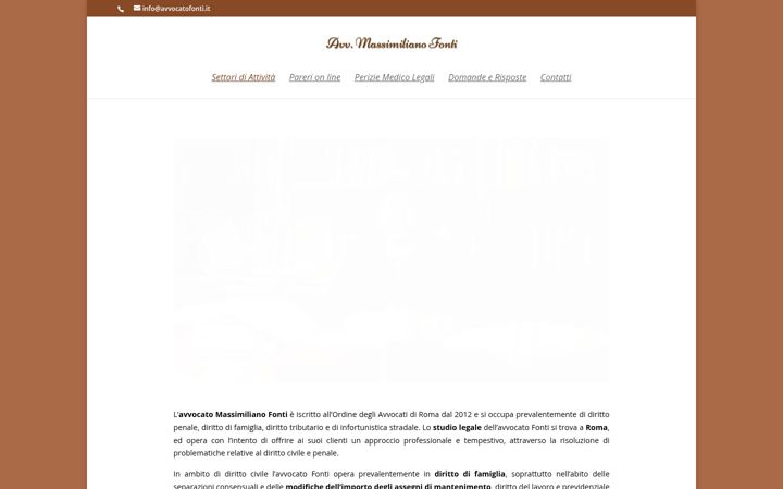 Ekraanipilt saidist avvocatofonti.it