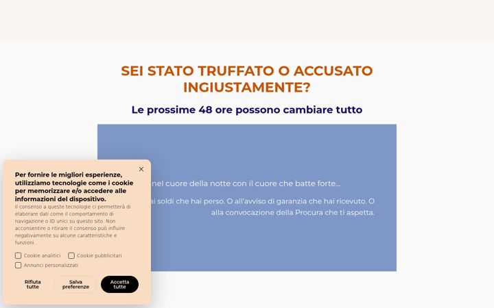Ekraanipilt saidist avvocatoforno.it