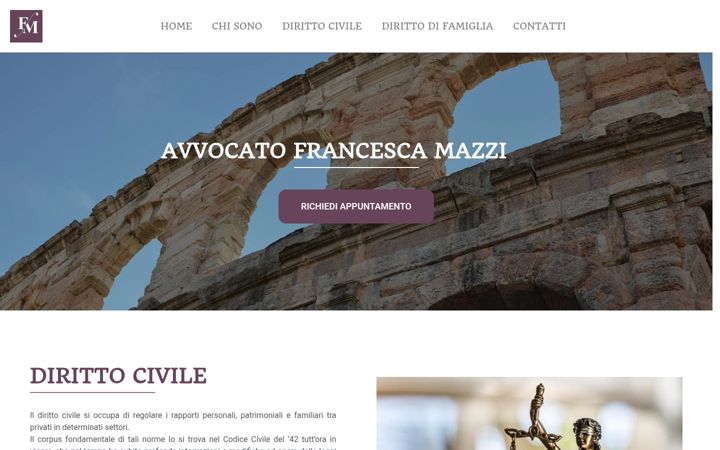 Screenshot of avvocatofrancescamazzi.it