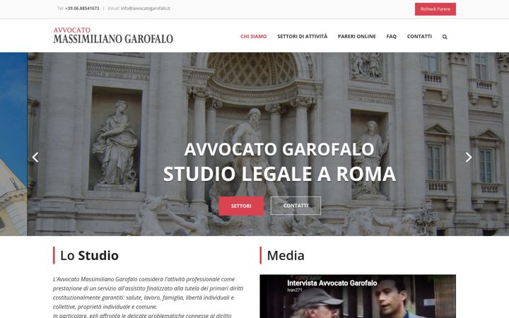 Screenshot of avvocatogarofalo.it