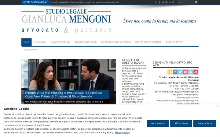 Screenshot of avvocatogianlucamengoni.it
