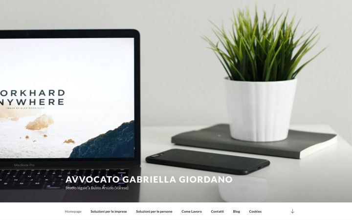 Screenshot of avvocatogiordano.eu