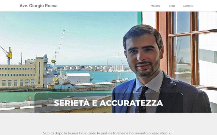 Screenshot of avvocatogiorgiorocca.com