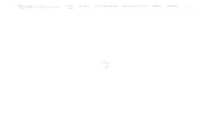 Screenshot of avvocatogiuliadallaglio.it