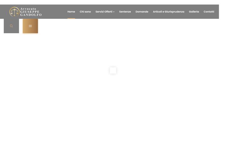 Screenshot of avvocatogiuseppegandolfo.it