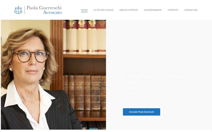 Screenshot of avvocatoguerreschi.it