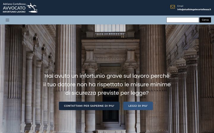 Képernyőkép: avvocatoinfortuniolavoro.it