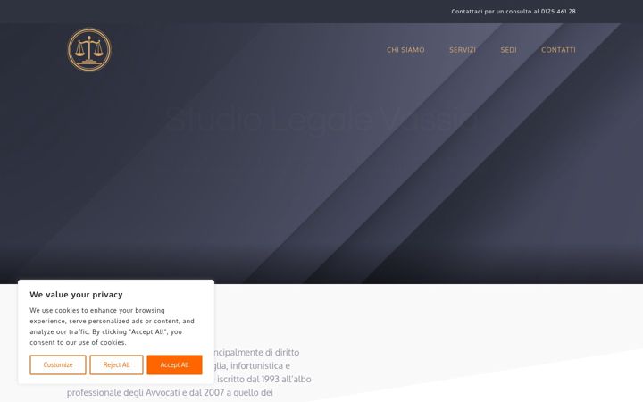 Screenshot of avvocatoivrea.it