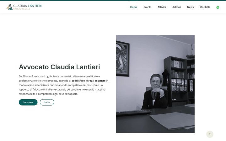 Screenshot of avvocatolantieri.com