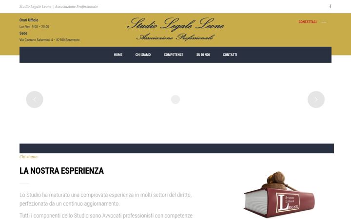 Screenshot ta' avvocatoleone.it