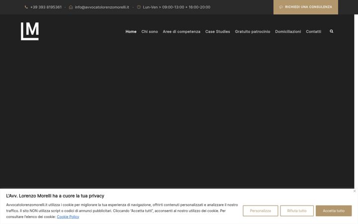 Screenshot of avvocatolorenzomorelli.it
