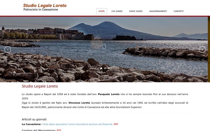 Screenshot of avvocatoloreto.it