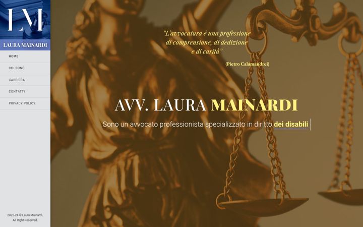 Screenshot of avvocatomainardi.it