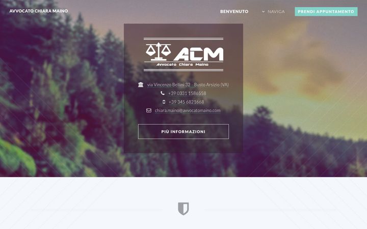 Screenshot of avvocatomaino.com