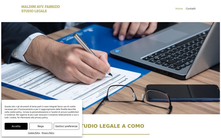 Screenshot of avvocatomaldini.it