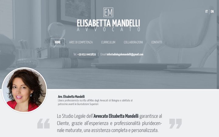 Screenshot of avvocatomandelli.it