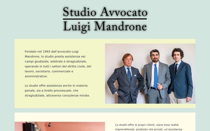 Screenshot of avvocatomandrone.it