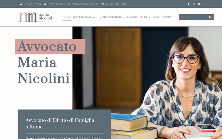 Skjermbilde av avvocatomarianicolini.it