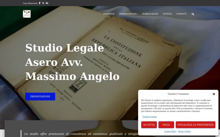 Screenshot of avvocatomassimoasero.it