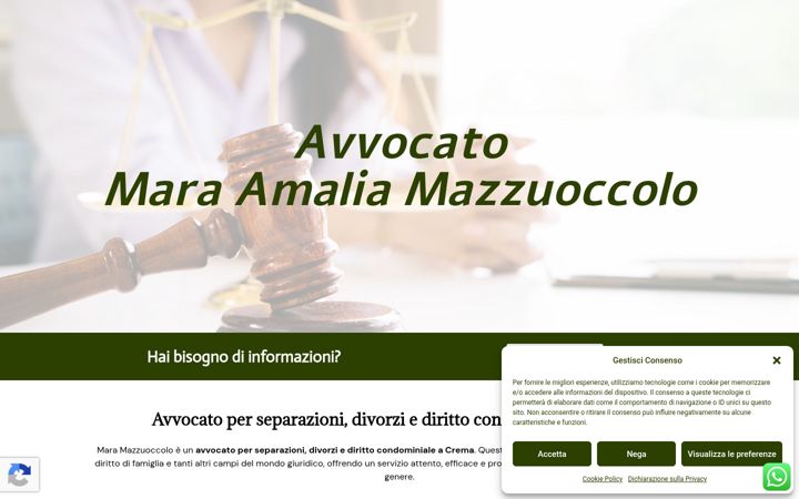 Screenshot of avvocatomazzuoccolo.it