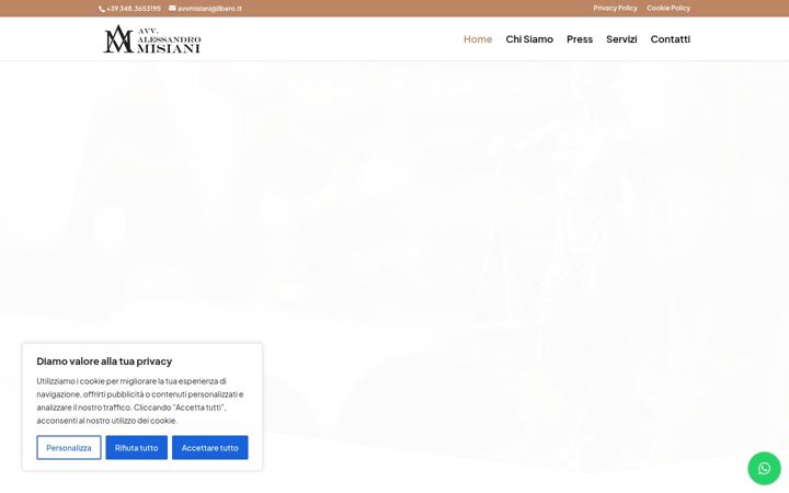 Screenshot of avvocatomisiani.it