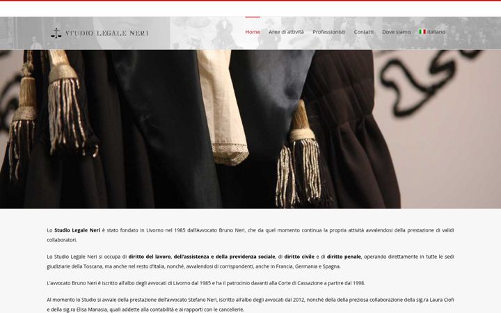 Captura de ecrã de avvocatoneri.it