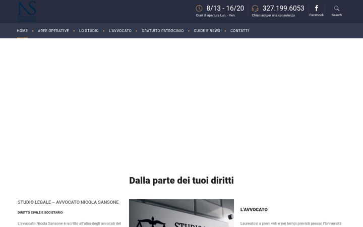 Screenshot of avvocatonicolasansone.it