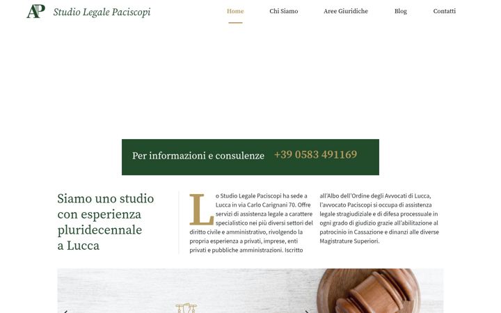 Screenshot stránky avvocatopaciscopi.com