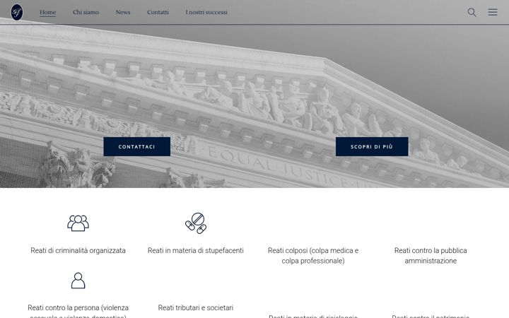 Skjermbilde av avvocatopenalistamilano.net