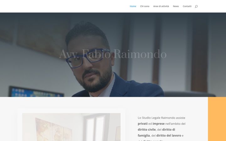 Captura de ecrã de avvocatoraimondo.it