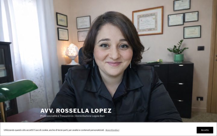 Screenshot of avvocatorossellalopez.it