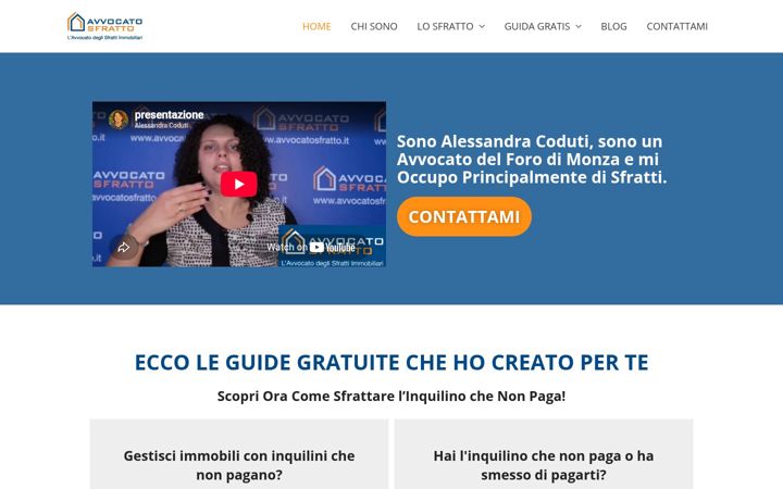 Screenshot of avvocatosfratto.com
