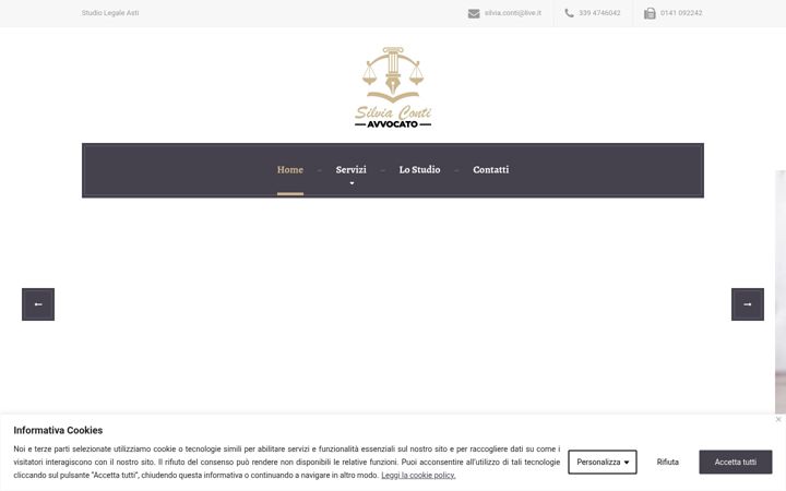 Screenshot of avvocatosilviaconti.it
