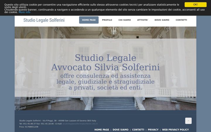 Screenshot of avvocatosolferini.it