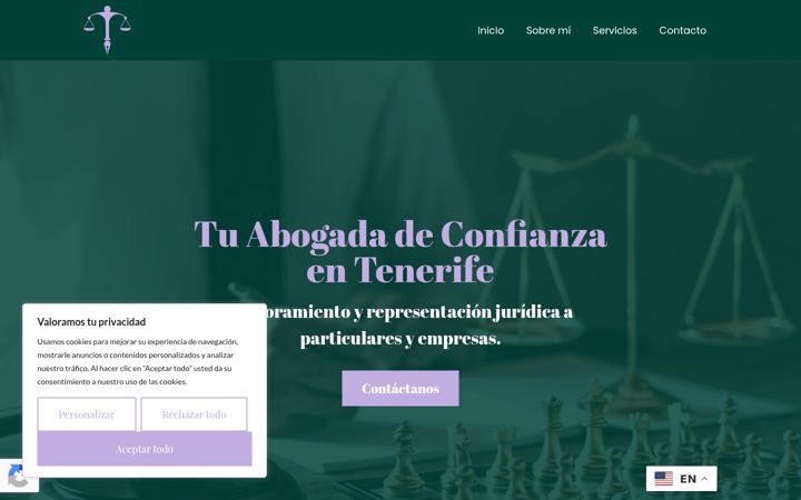 Screenshot of avvocatotenerife.it