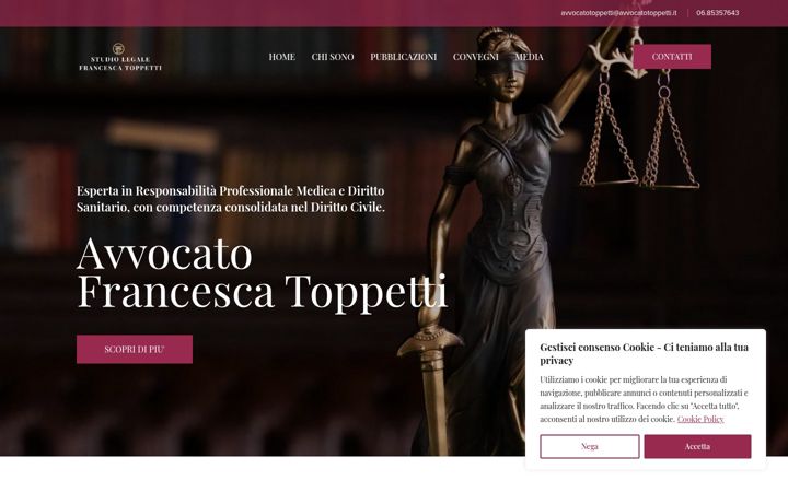 Screenshot of avvocatotoppetti.it