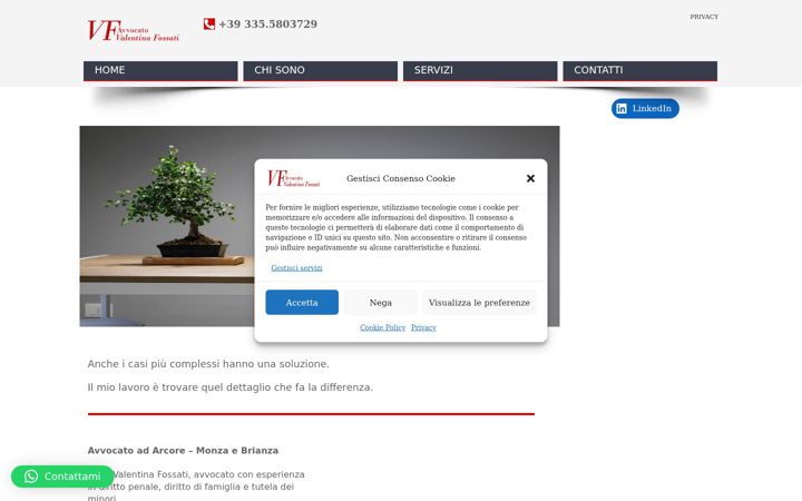 Screenshot of avvocatovalentinafossati.it
