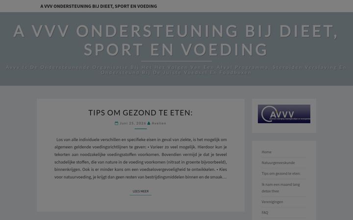 Screenshot of avvv.nl