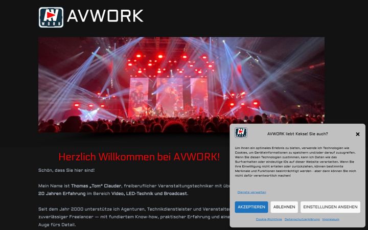 Screenshot του avwork.de
