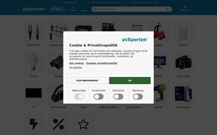 Screenshot of avxperten.dk