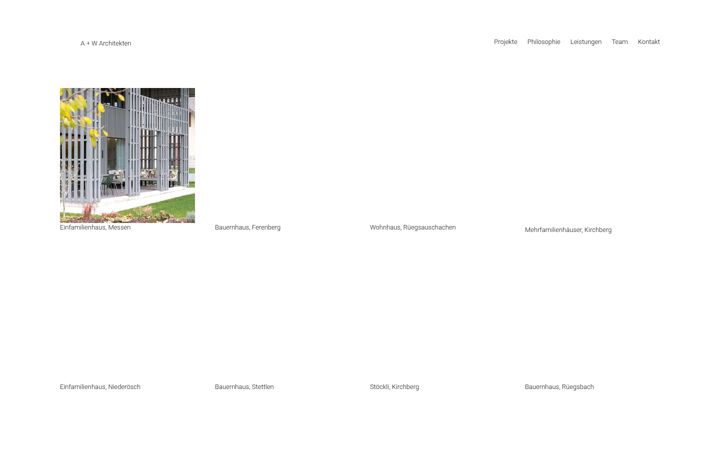 Screenshot of aw-architekt.ch