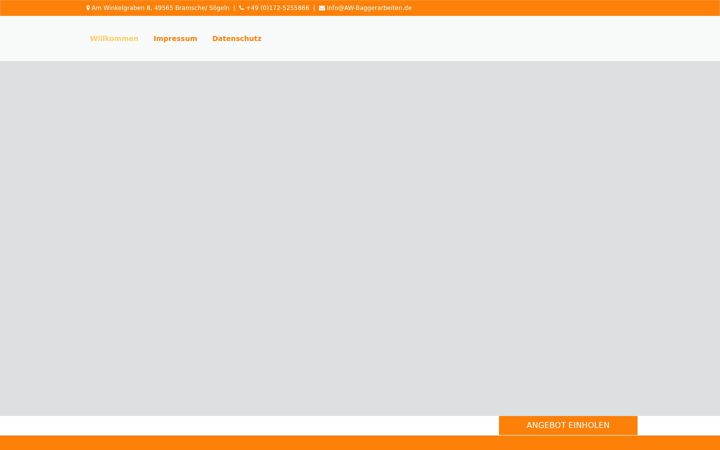 Screenshot of aw-baggerarbeiten.de